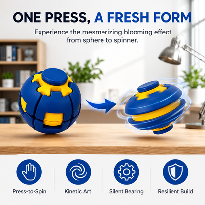 Press To Spin Ball™ – 360° Tactile Fidget & Stress Relief Toy