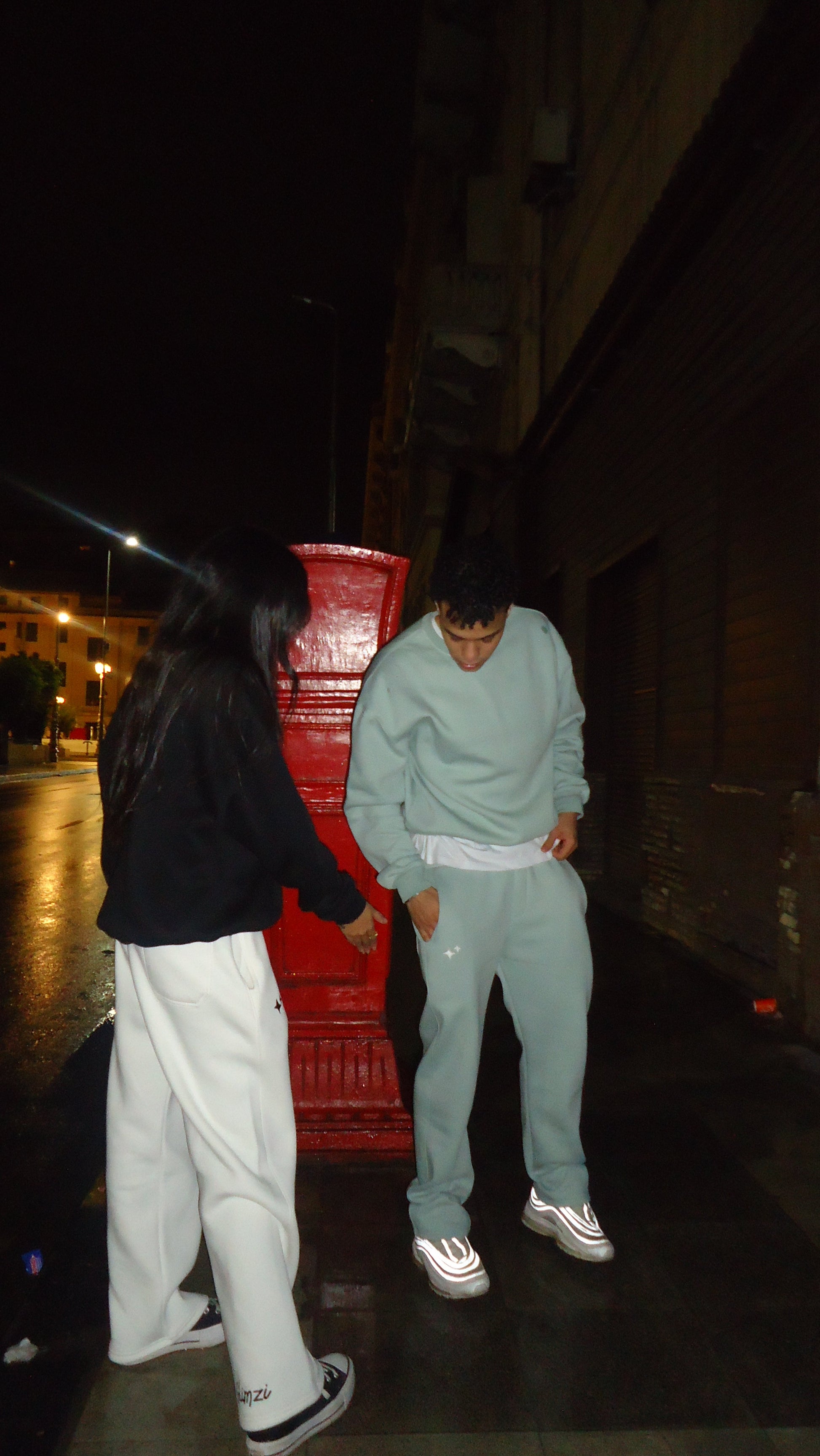 MINT-GREEN MEN SWEATPANTS.