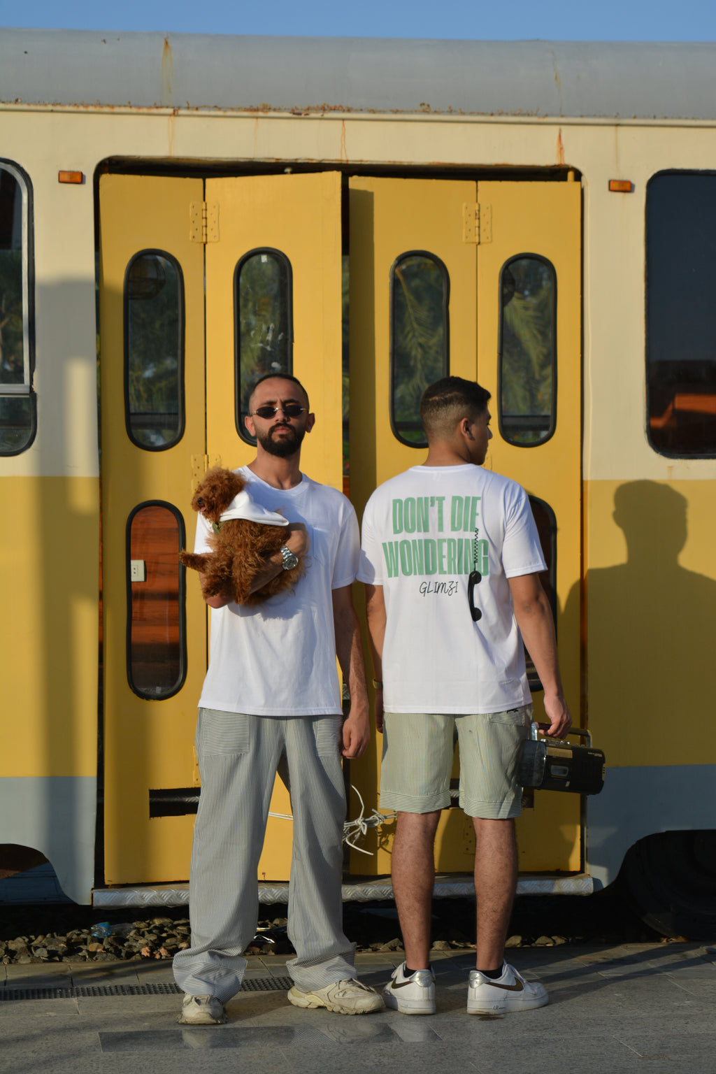 "DON'T DIE WONDERING" Unisex Graphic Tshirt.