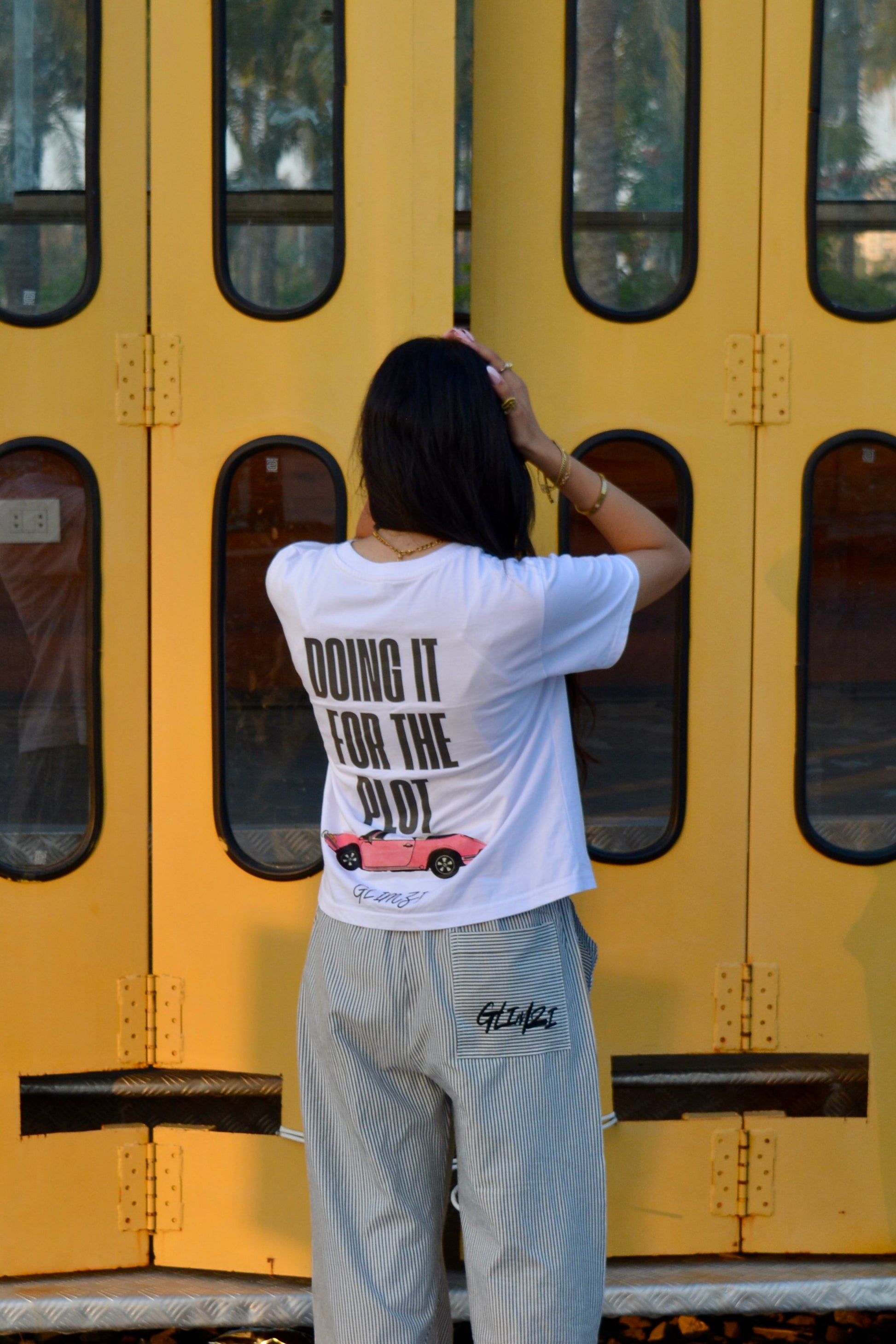 "DOING IT FOR THE PLOT" Graphic T-shirt.